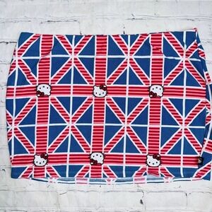 NWOT Women’s XL Sanrio Hello Kitty British Flag Design Mini Skirt